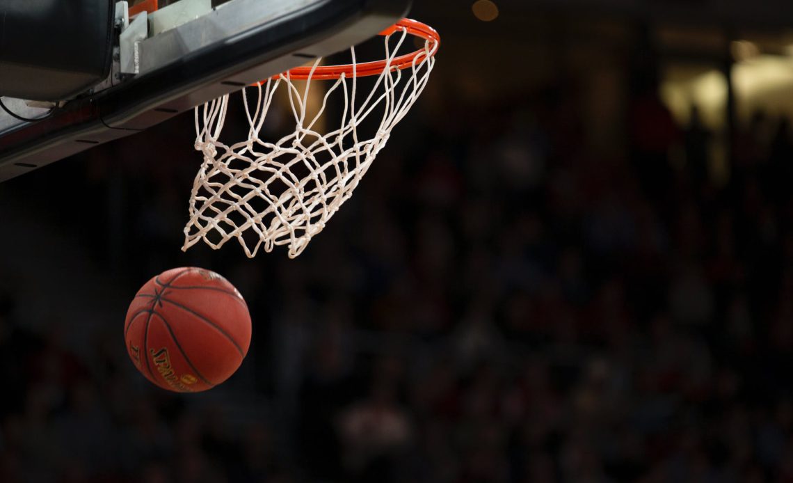 basketball hoop in basketball court